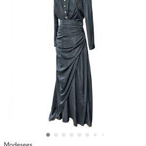 Modesees Black Maxi Dress